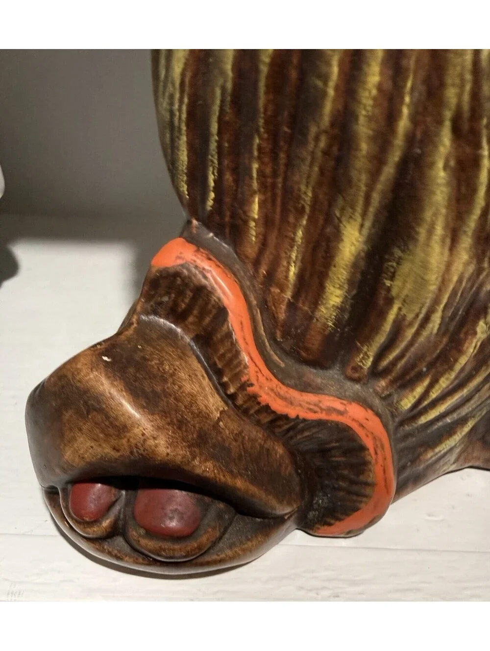 Vintage Happy Hobo #213 California Originals clown Scary ceramic cookie jar